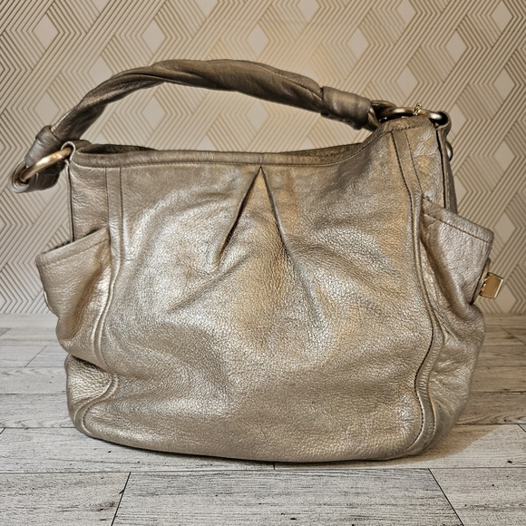 Coach Limited Release Parker Metallic Leather Shoulder Bag Purse LO882-13466 - Picture 1 of 16